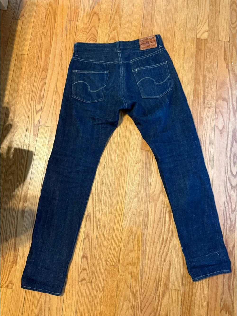 Oni denim. 12oz Kiraku summer weave selvedge japanese